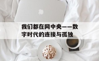 我们都在网中央——数字时代的连接与孤独