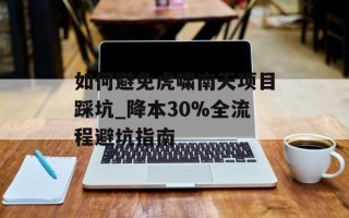 如何避免虎啸南天项目踩坑_降本30%全流程避坑指南