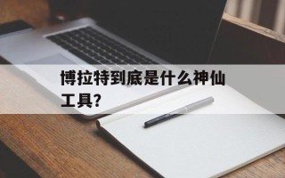 博拉特到底是什么神仙工具？
