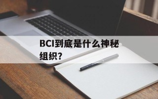 BCI到底是什么神秘组织？
