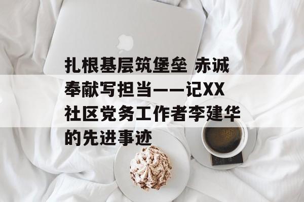 扎根基层筑堡垒 赤诚奉献写担当——记XX社区党务工作者李建华的先进事迹-第1张图片-